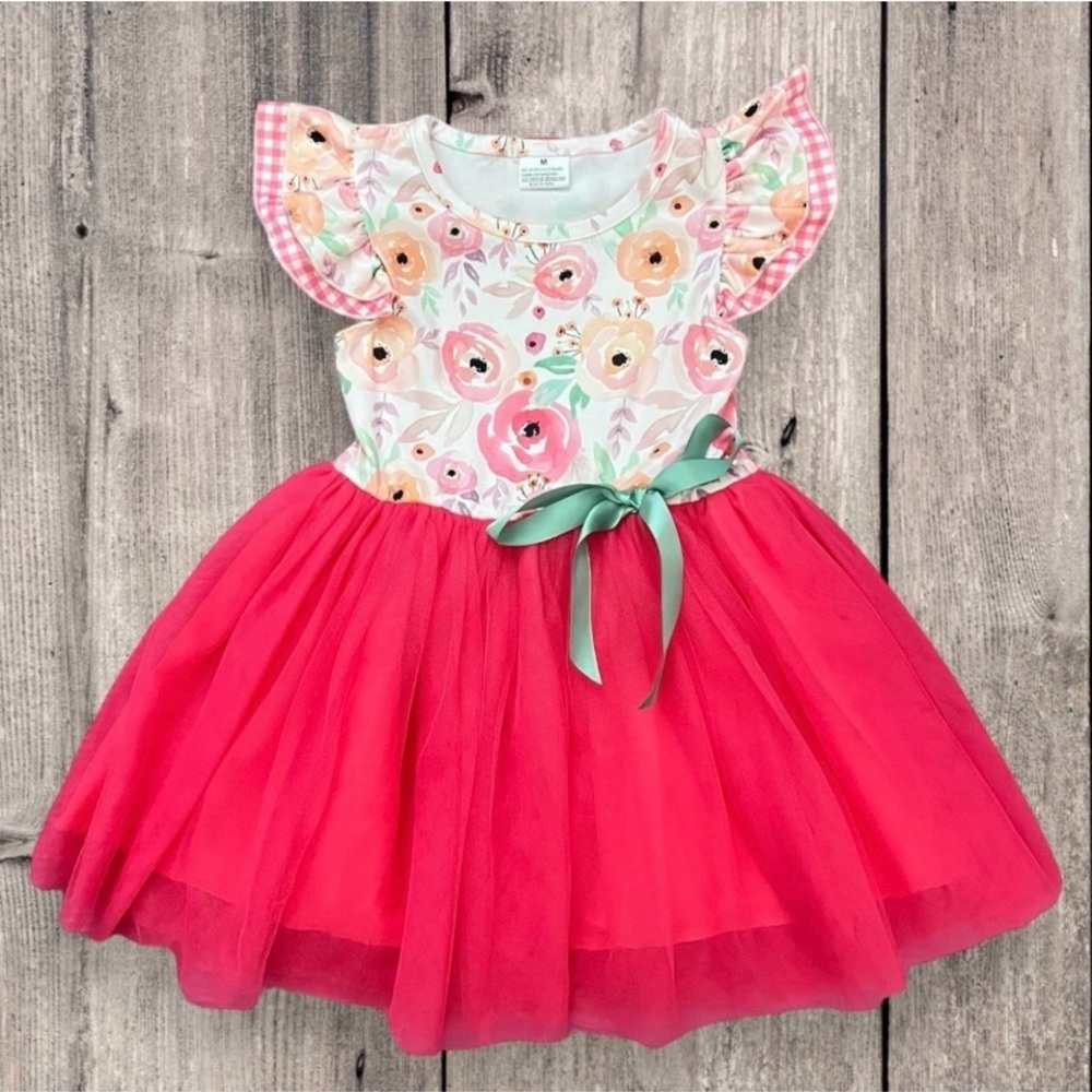 Boutique new Floral Tutu Dress Size 4